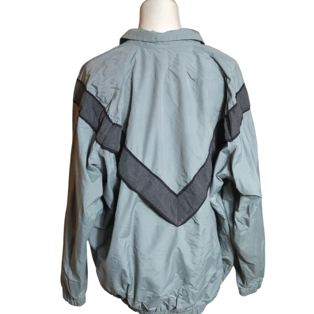 Army Greenish Gray Men's Windbreaker Jacket